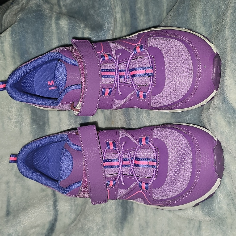 Merrell Purple Sneakers with Velcro Strap and Breathable Mesh